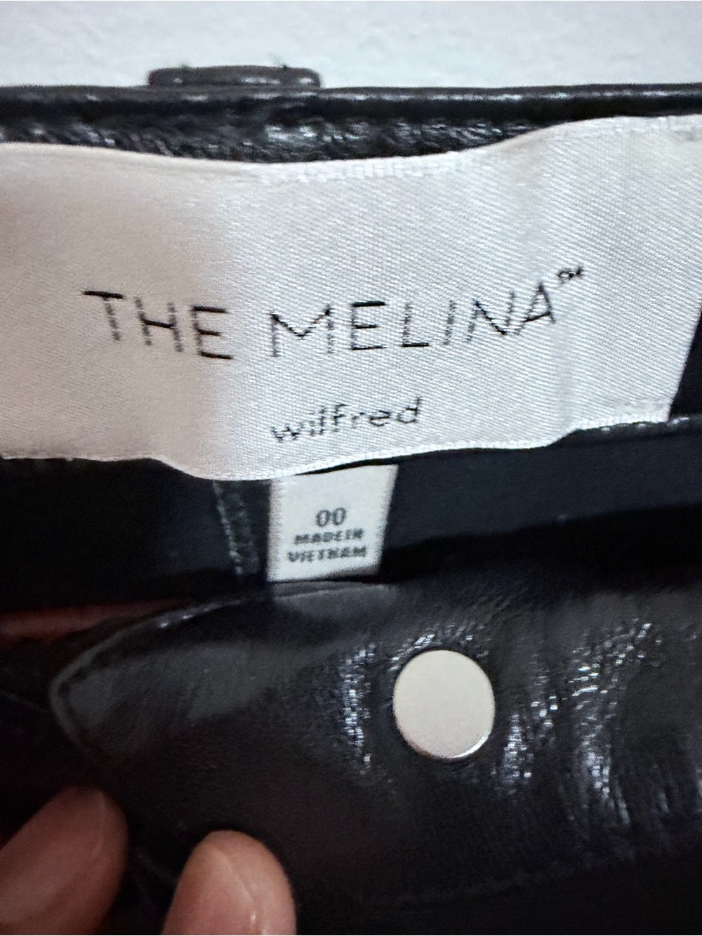 Wilfred The Melina Black Leather Snap-Front Jacket